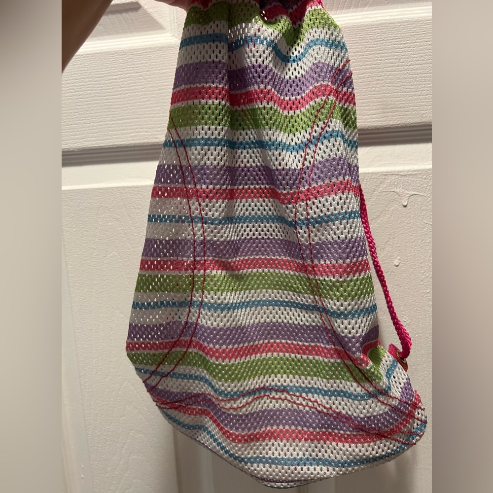 Mesh‎ drawstring backpack bag - Picture 2 of 5